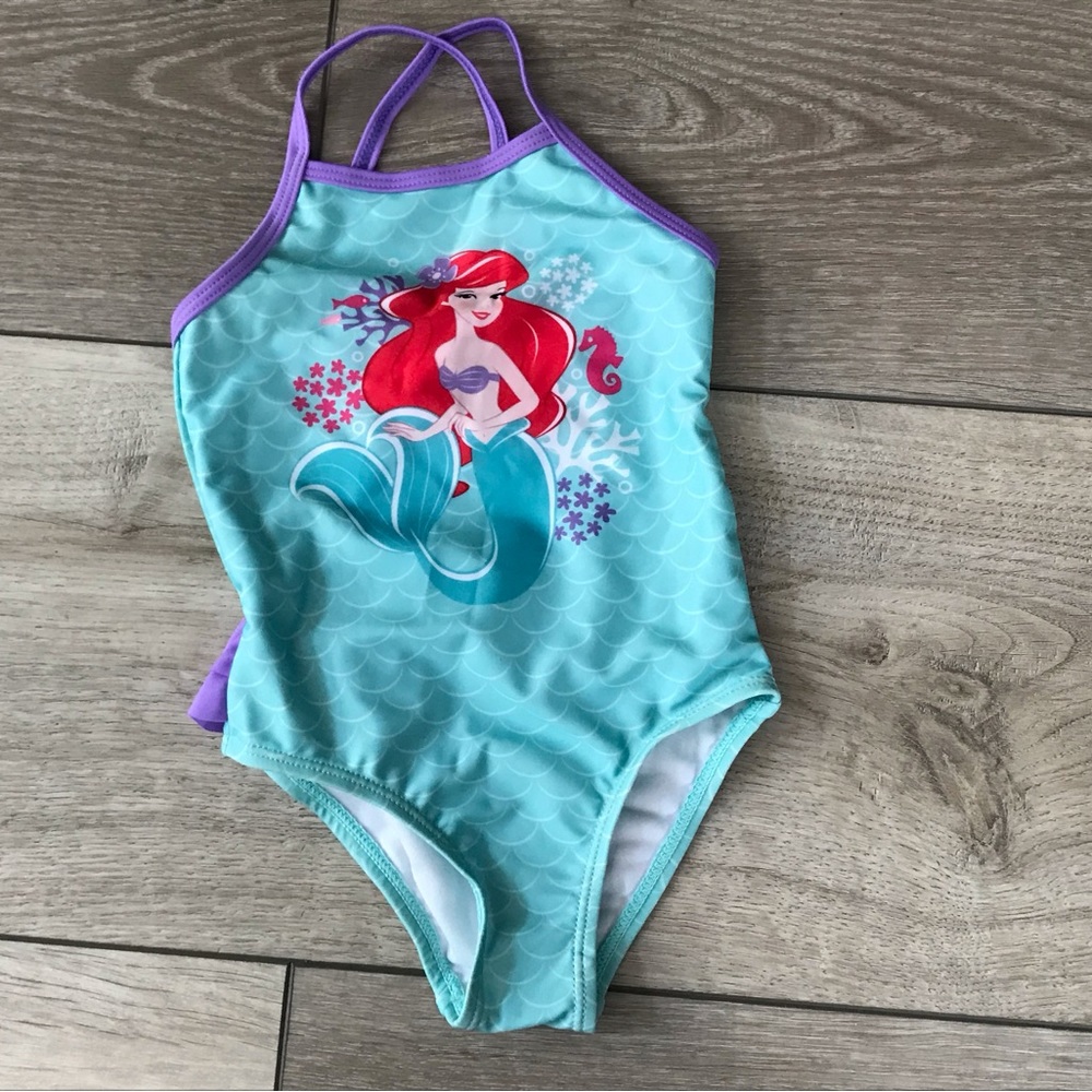 NWT Disney  mermaid swimsuit, SZ Toddler 18 months